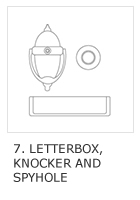 Letterbox knocker and spyhole